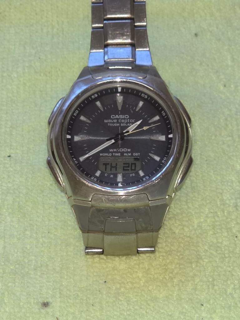 Casio Wave Ceptor Tough Solar Analogue Digital Watch