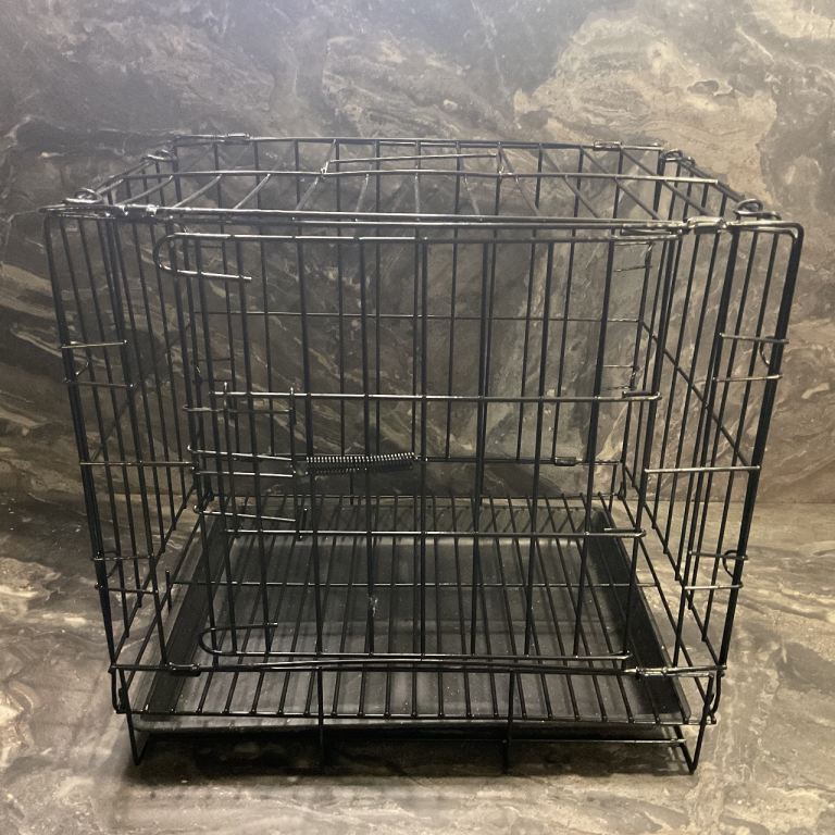 New pet cage black metal small animal carrier 