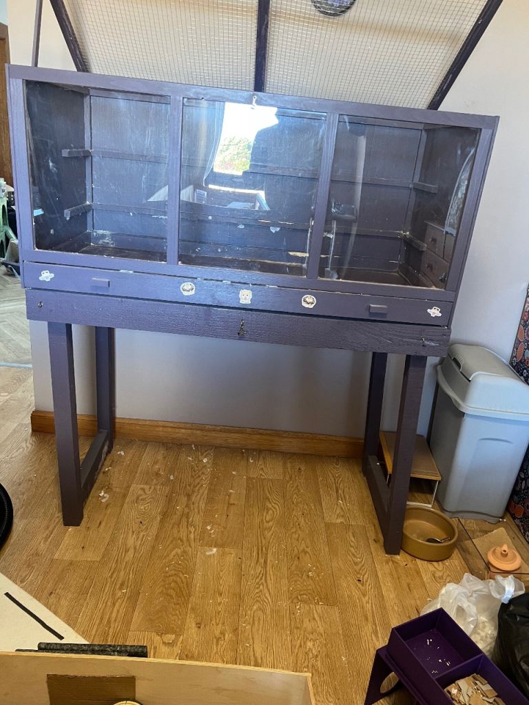 Large pawhut wooden pet cage 