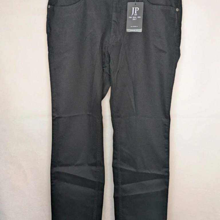 Mens JP 1880 Big & Tall Black Twill Pants Jeans 38W x 34L