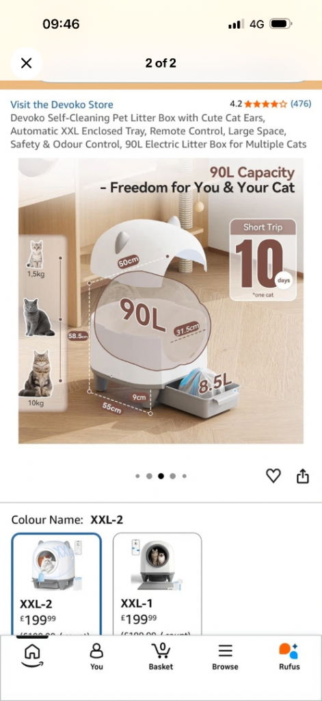 Devoko Self-Cleaning Pet Litter