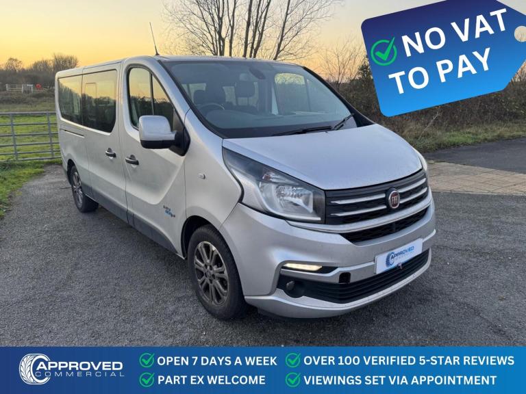 2017 Fiat Talento (17) NO VAT 1.6 ECOJET 125 LWB 9 SEATER COMBI MINIBUS EURO 6 ULEZ MPV Diesel Ma...