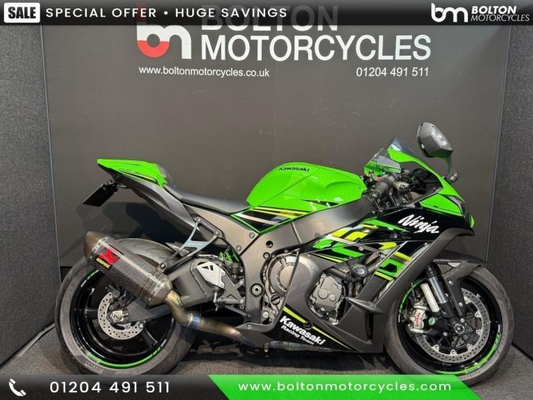 Kawasaki ZX10R Motorcycle Green FSH Excellent Condition