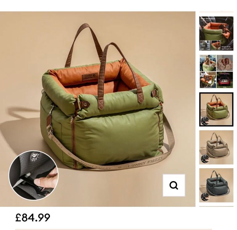 Funny Fuzzy Traveller Car Seat Carrier