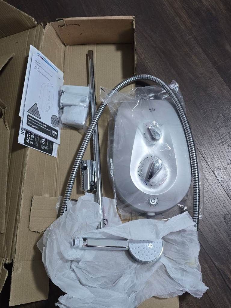 Mira vie 9.5kw , electric shower , chrome