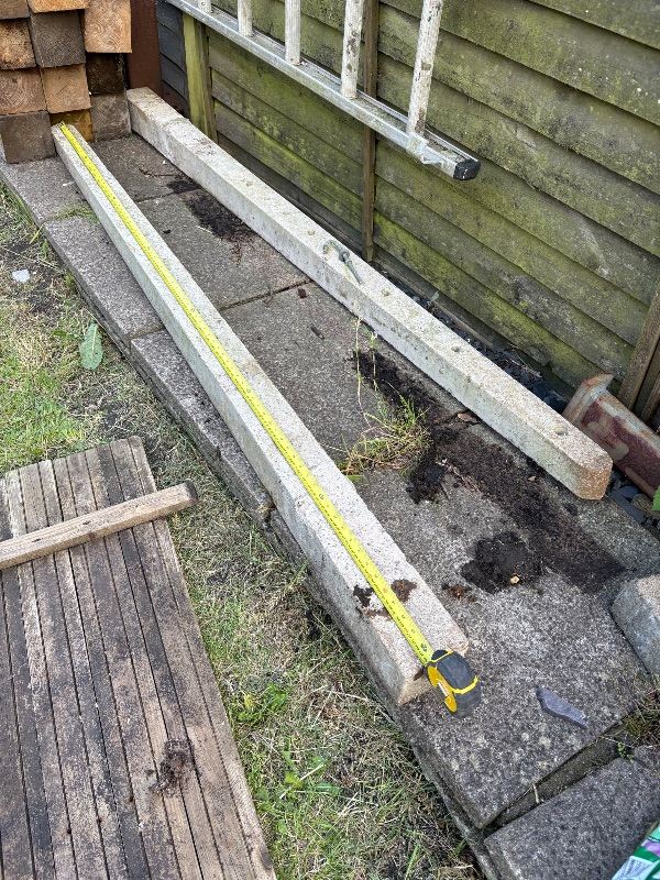 Concrete Posts - Fence Posts, Approximately 2.5m Long