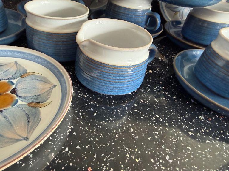 Denby Chatsworth Blue Coffee/ Teaset