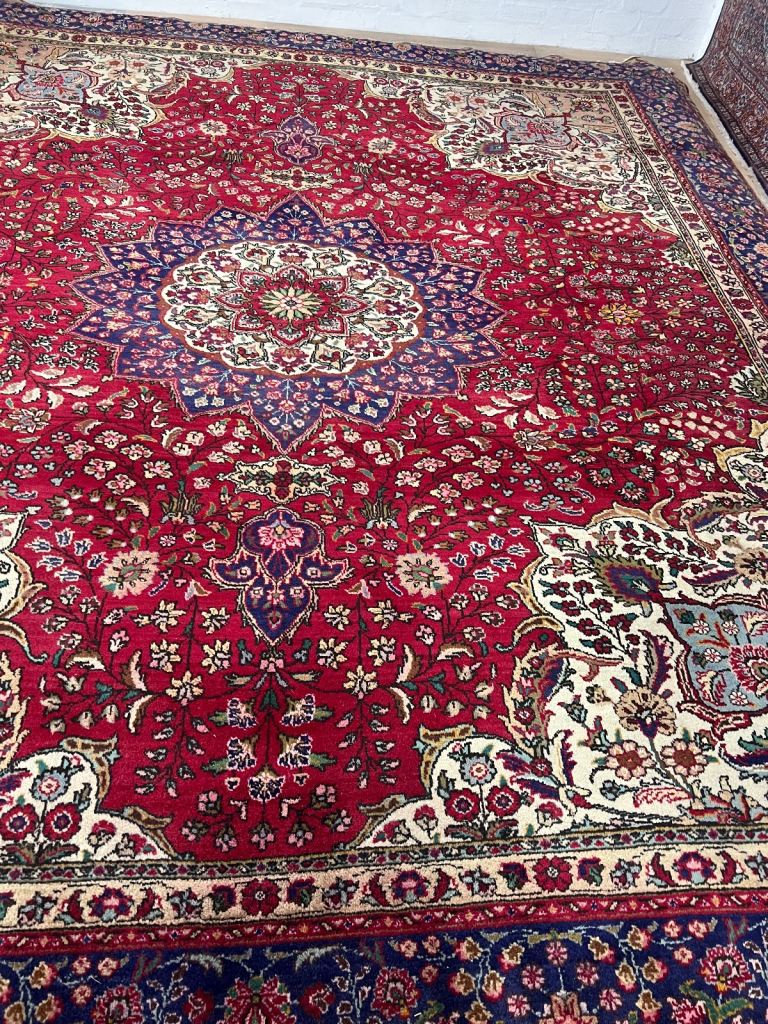 Persian Tabriz rug 355x410cm 