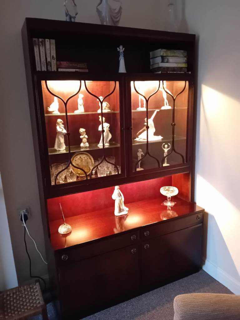 Mahogany display cabinet