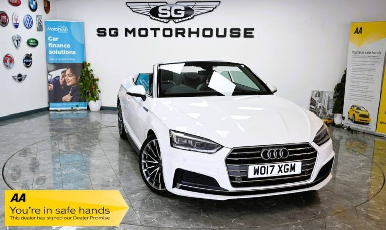 2017 Audi A5 2.0 TFSI S Line 2dr CONVERTIBLE PETROL Manual