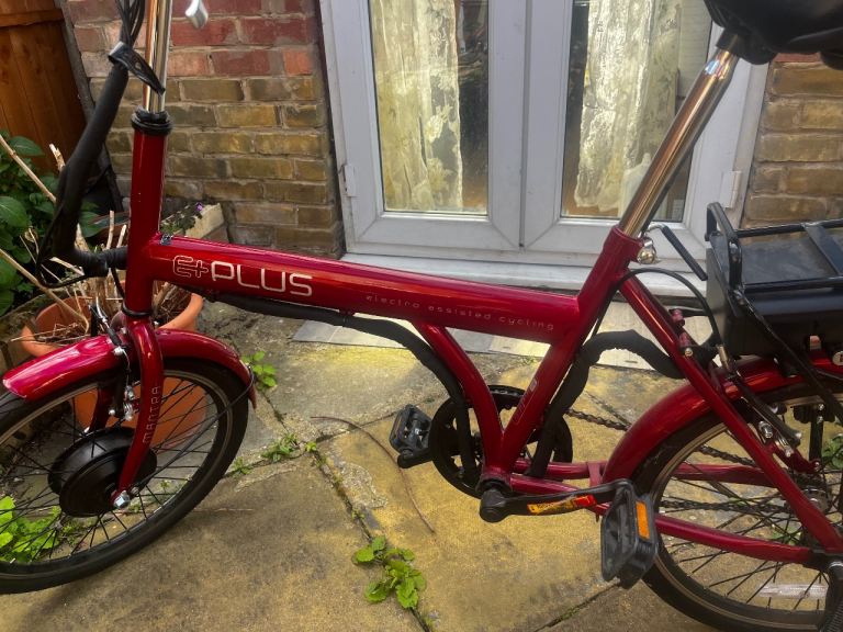 E-Plus Mantra Electric   Bike – Red, Good Condition
