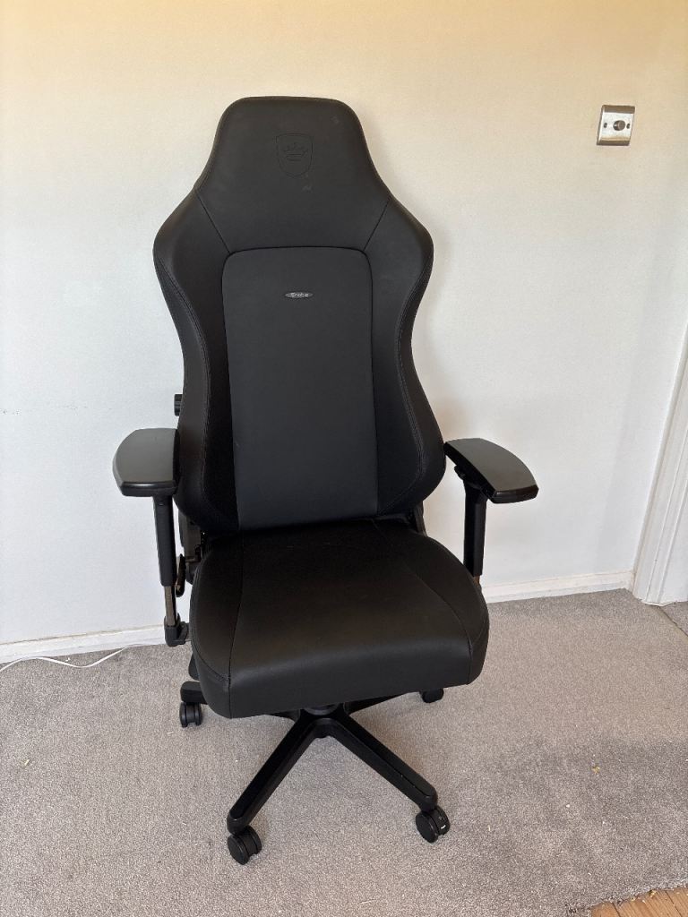 Noblechairs Gaming/Office Chair - Black Leather, Good Condition
