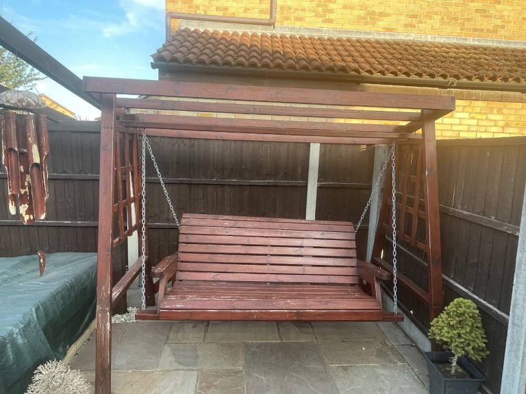 1. Charles Taylor Dorset Three Seater Swing (solid wood)