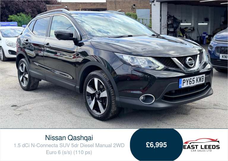 2016 Nissan Qashqai 1.5 dCi N-Connecta SUV 5dr Diesel Manual 2WD Euro 6 (s/s) (110 ps) SUV Diesel...