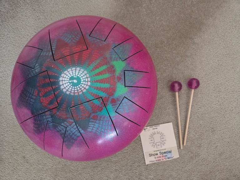 Steel tongue drum