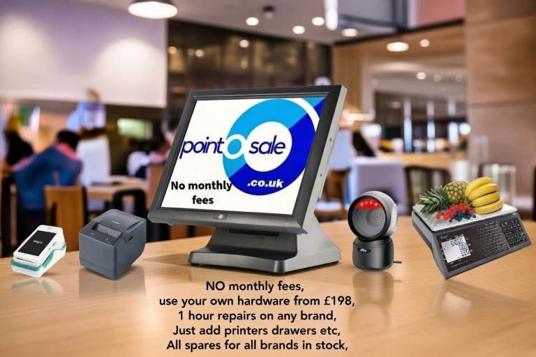 Epos till system No monthly fees Butchers deli supermarket pub restaurant fish chicken pizza shop 