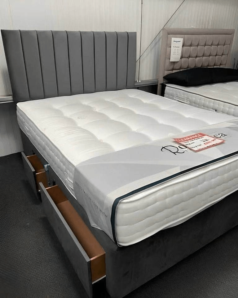 MUST GO ~~ 4FT6 Double Divan Bed Base With Mattress Brand New Cash On Delivery Order Now 🚛🚛