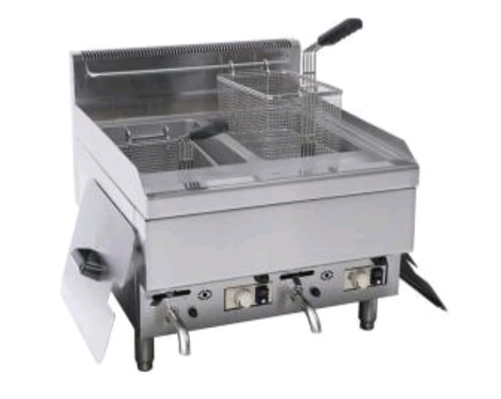 Lpg gas fryer double tank propane fryer new 10litres 