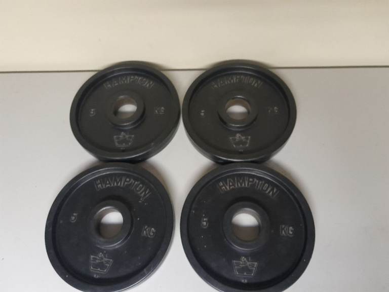Weight plates bumper. Hamilton, set of 4 x 5kg 