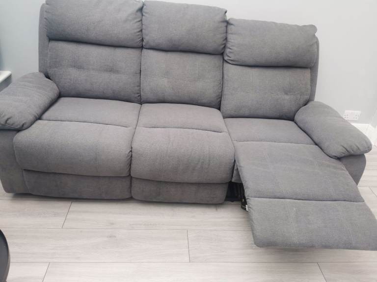 Grey Recliner Sofa