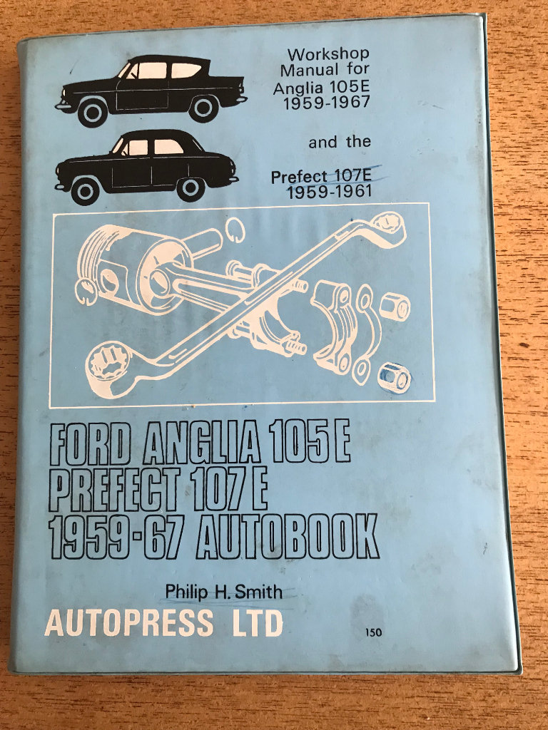 Workshop Manual for ford Anglia 105E 1959 - 1967