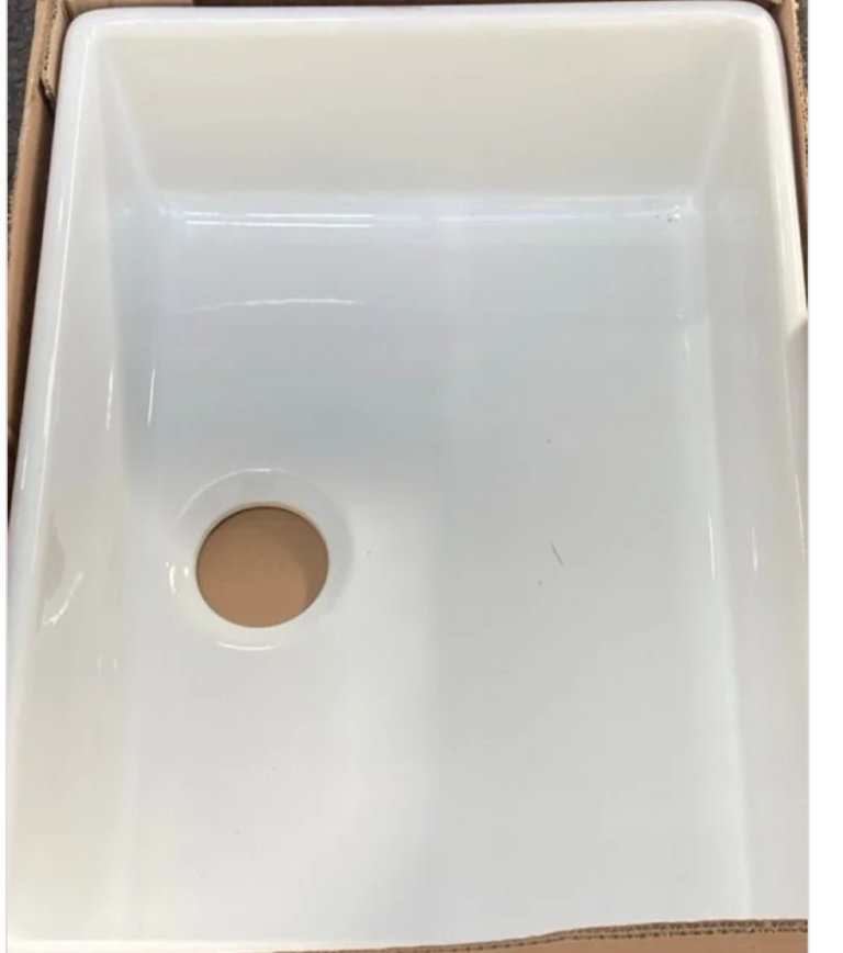 BN NUIE SINGLE BOWL CERAMIC KITCHEN SINK  590 X 450 X 250MM - RRP £295