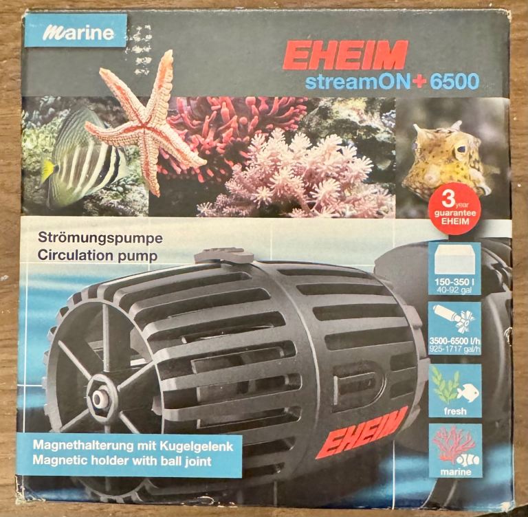 Eheim StreamON+ StreamON 6500 Aquarium Powerhead Wavemaker Pump for Marine Fish Tank
