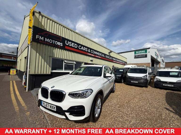 2017 67 BMW X3 2.0 20D SE SUV 5DR DIESEL AUTO XDRIVE EURO 6 (S/S) (190 PS) DIESE
