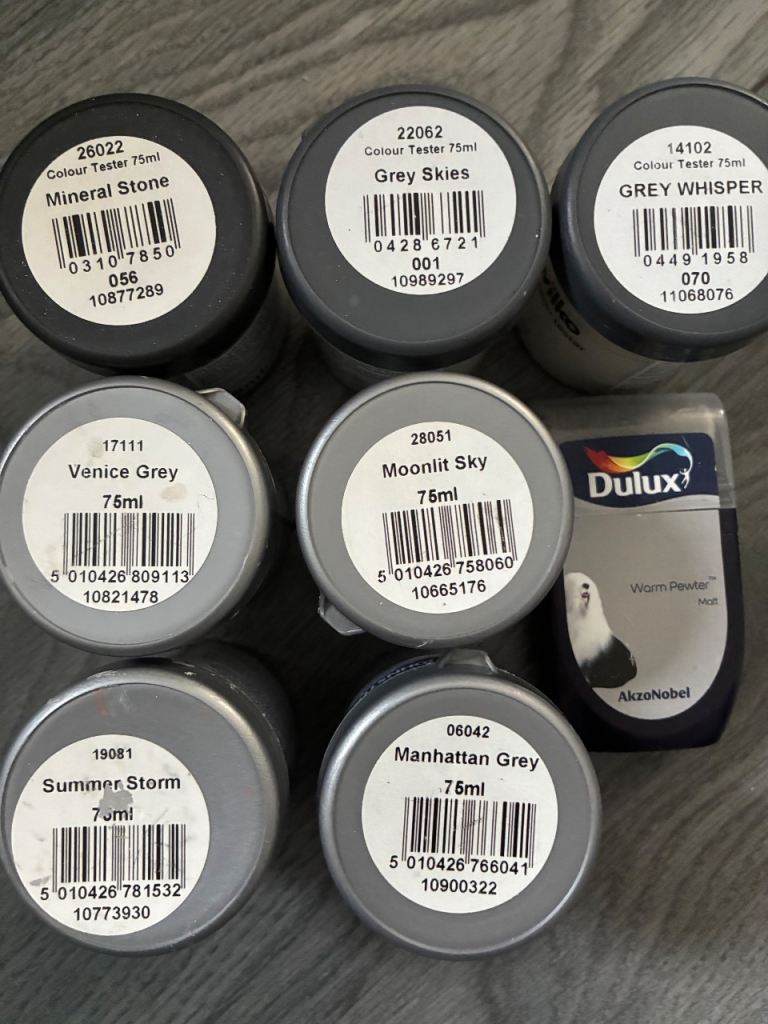 Paint sample pots