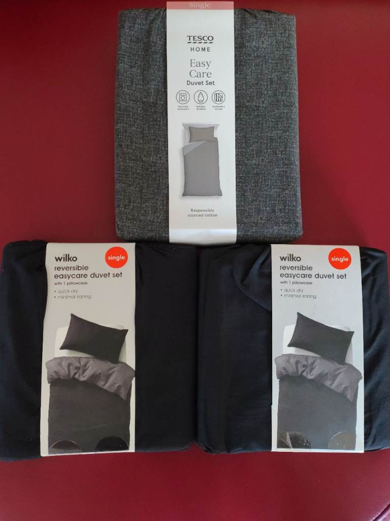 Tesco Home & Wilko Easy Care Duvet Sets – New