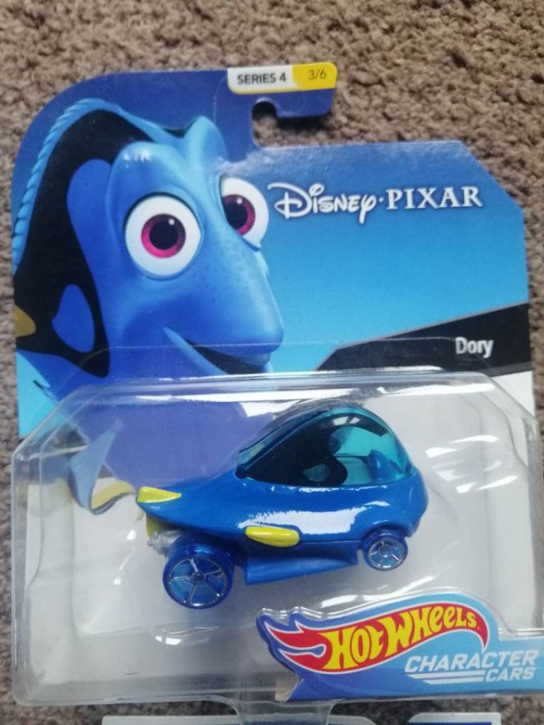 Hot Wheels Disney Pixar Character Cars - Dory, Woody, Buzz & Forky