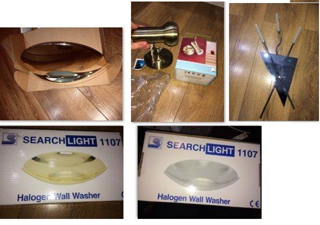 Wall lights £5 each