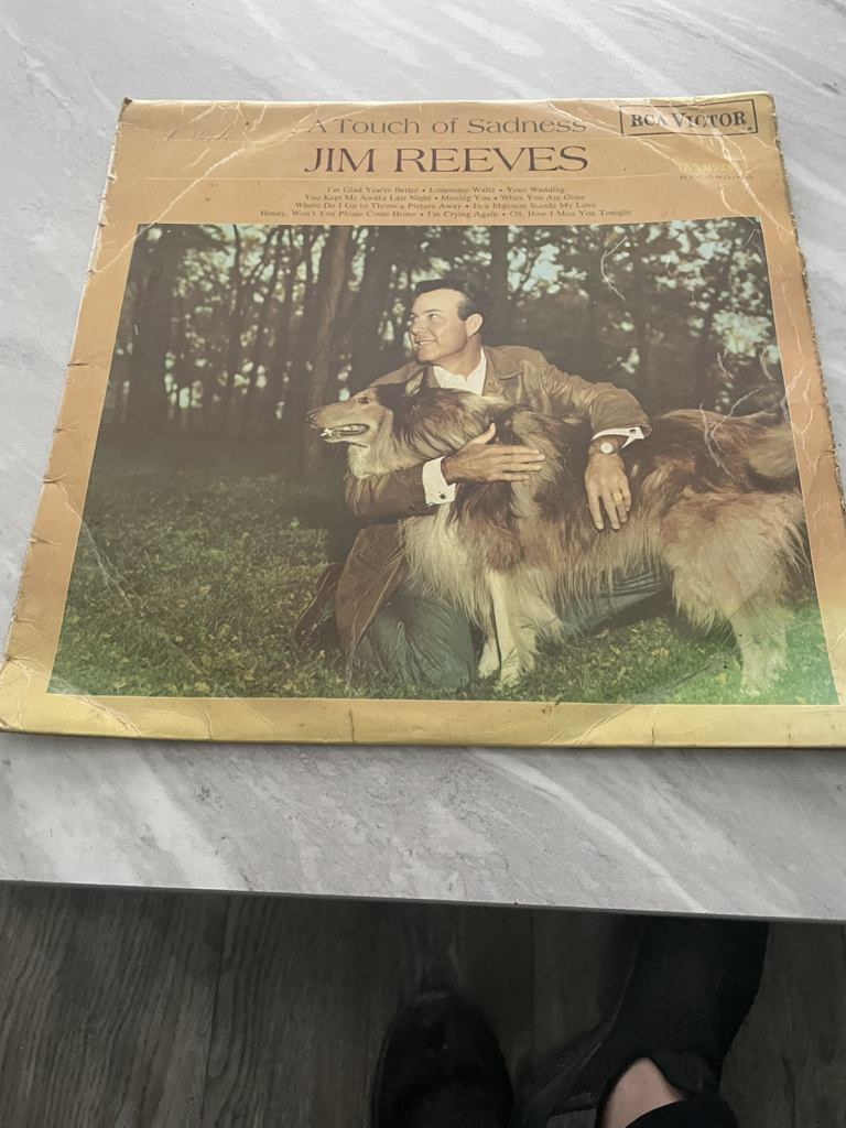 A Touch of Sadness LP Album by Jim Reeves