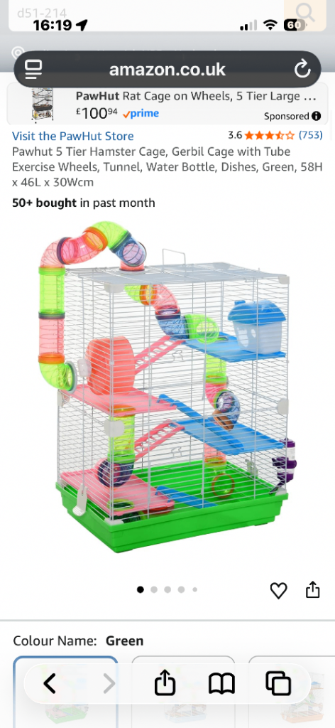 Hamster cage 