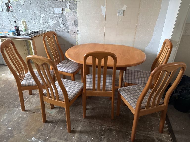 6 seater extendable table dining set