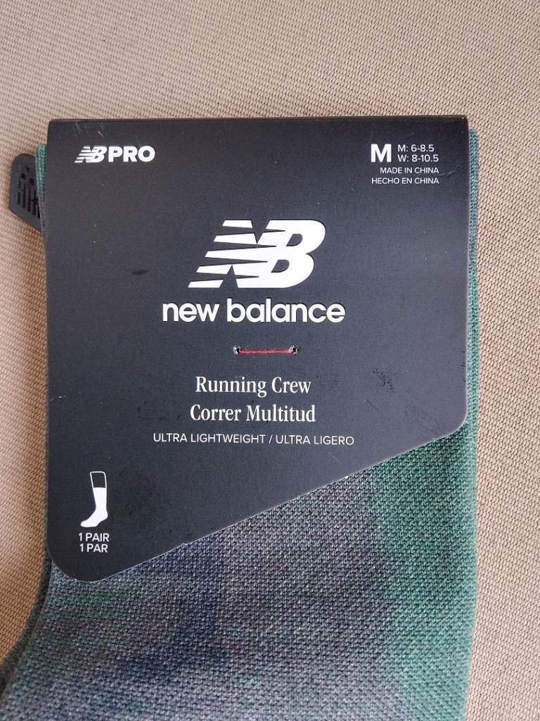 New New Balance Running Crew Socks 