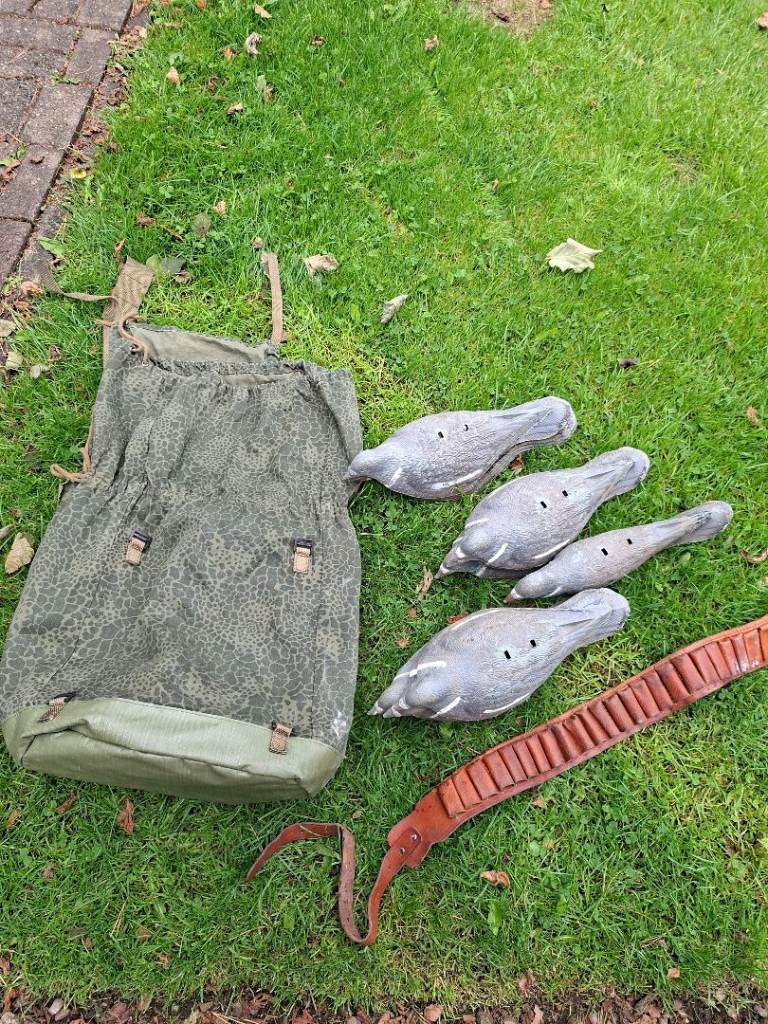 18 Pigeon Decoys and Camo Bag