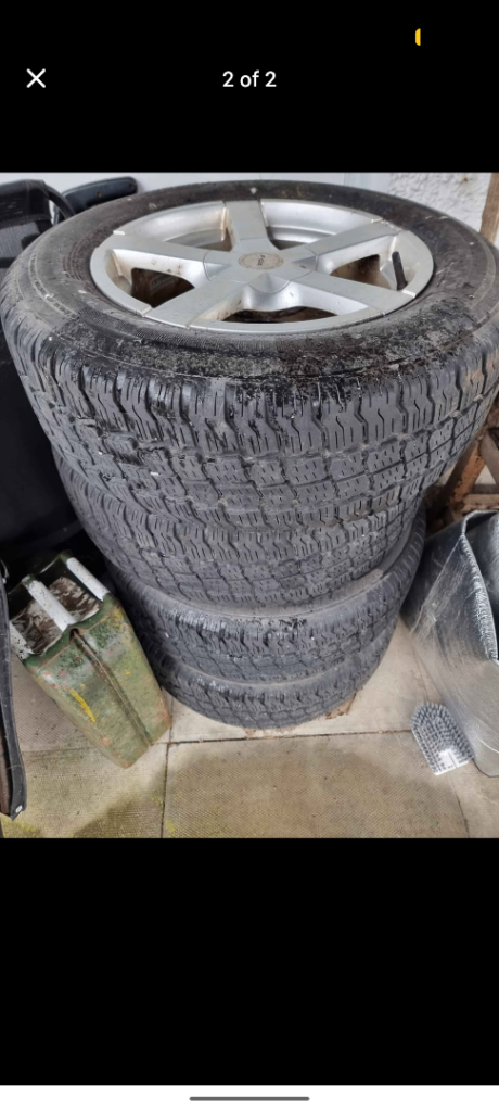 4 16 inch alloy wheels with winter tyres size 215/65R