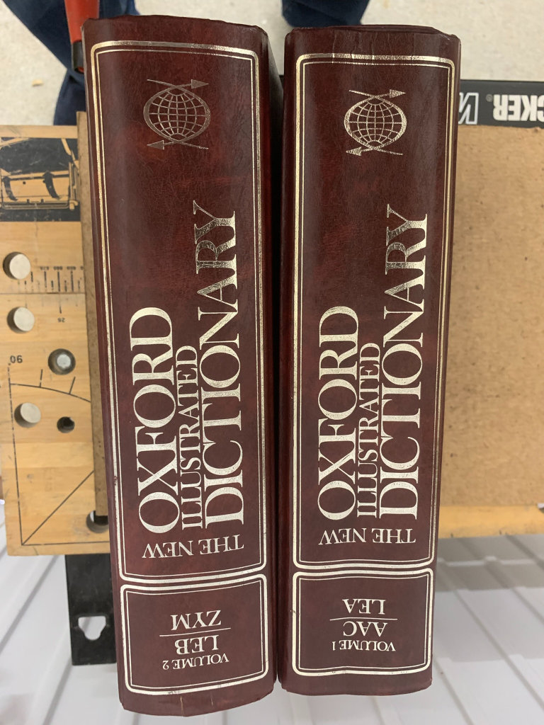 The New Oxford Illustrated Dictionary Vol 1 AAC-LEA & Vol 2 LEB-ZYMM.