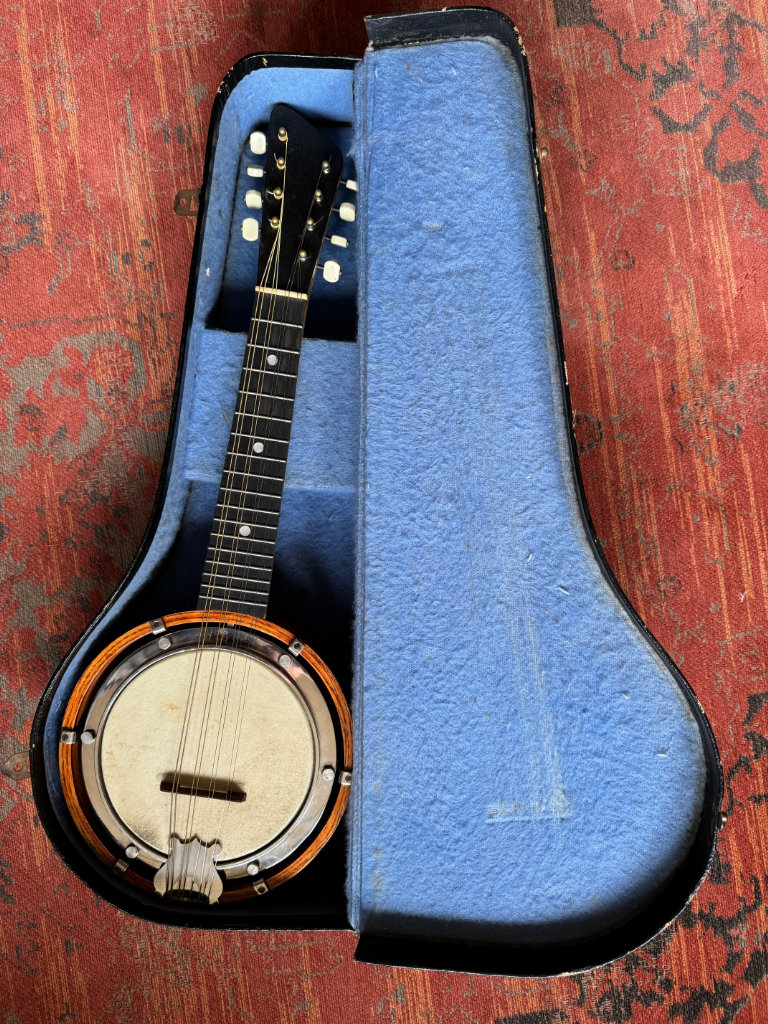 Vintage Banjo Mandolin with original case