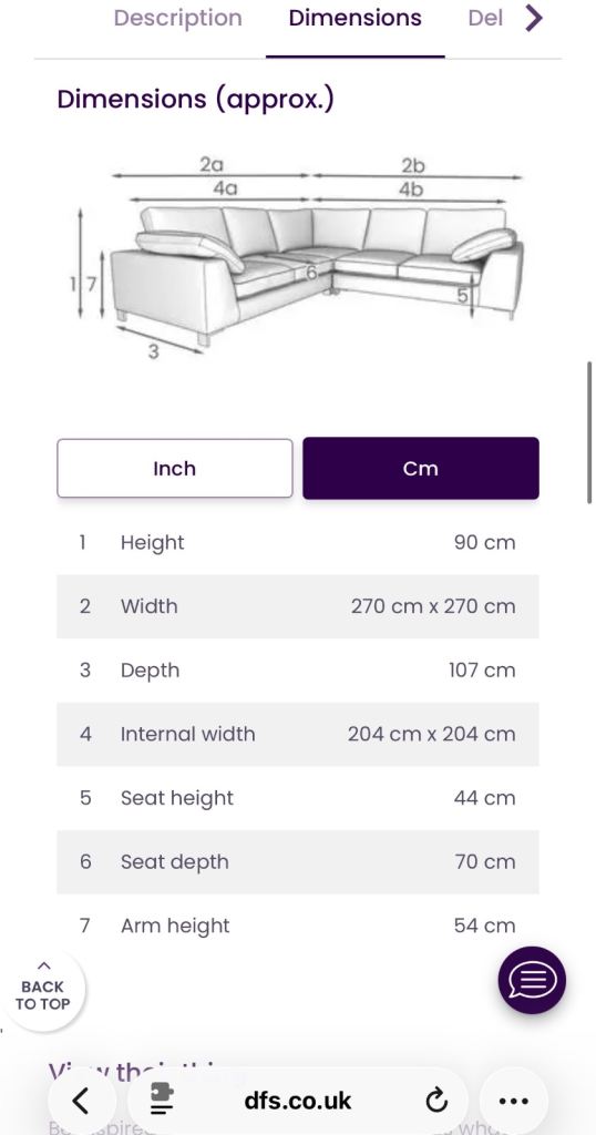 DFS Euphoria Sofa corner