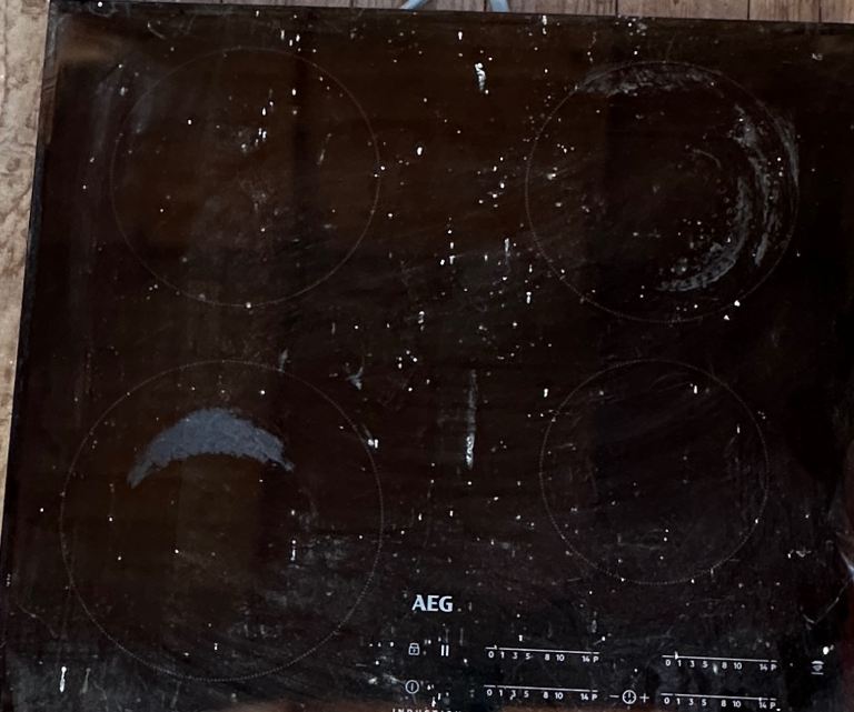 AEG Black Ceramic Induction Hob - Fair Condition