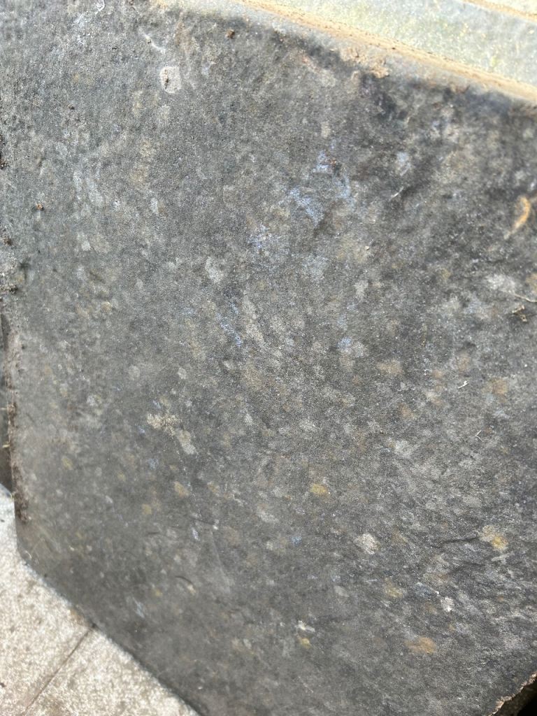 11 slate grey color slabs. Measurements in description.