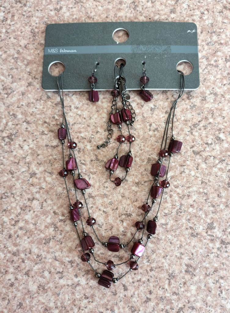Necklace, Bracelet & Earring Set from M&S