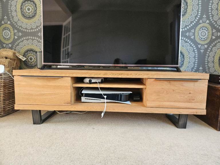 Calia John Lewis oak TV stand 
