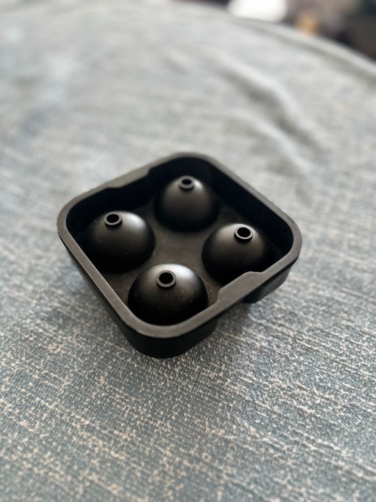 Black Silicone Ice Ball Maker Tray