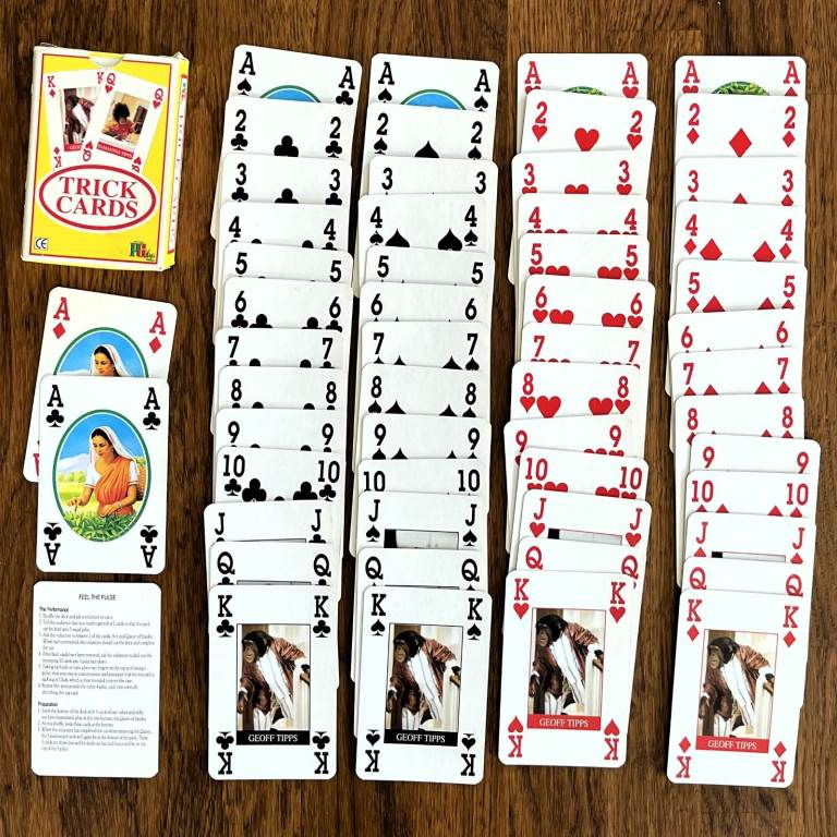 Pack/deck box of vintage PG Tips Tipps Family Trick Cards, Brooke Bond. Complete. £3 ovno. 