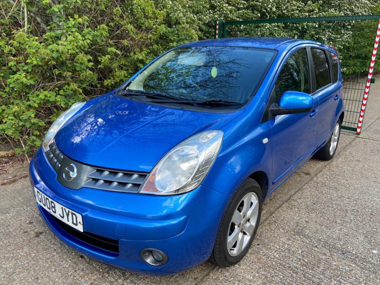 2008 Nissan Note 1.6 Tekna 5dr Auto Blue PSH Years MOT Warranty HPI Clear MPV Petrol Automatic