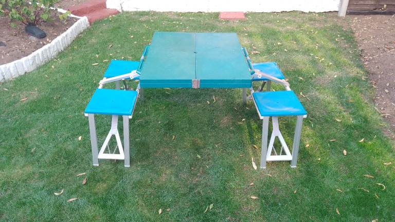 Folding Picnic Table with  seats