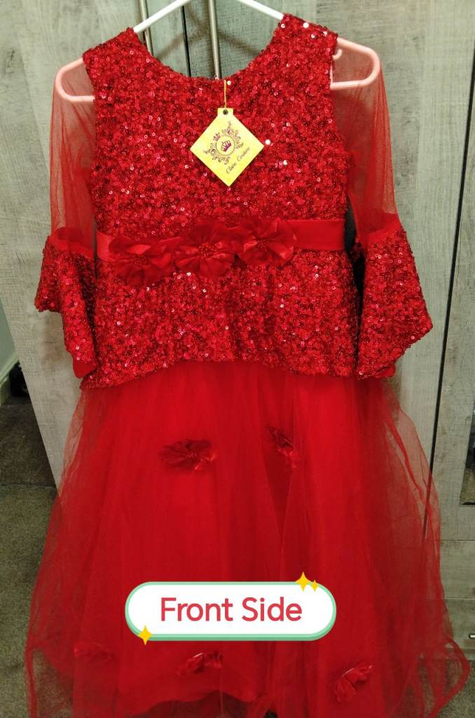  Girls Red Dress Party/Weddings - Size 13 Years - Claire Couture - Never Worn! Brand New With Tags!